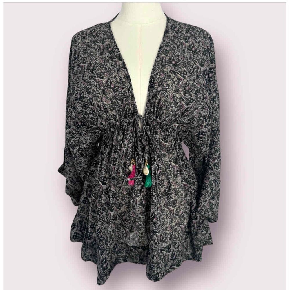 Day Birger Et Mikkelsen Anthropologie Blouse Sz 36 Seashell Drawstring Bohemian